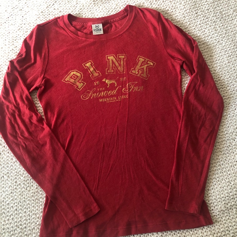 PINK Long Sleeve Graphic Tee